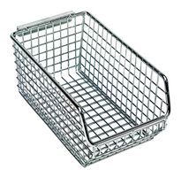 QUANTUM STORAGE QMB520C Storage Bin, Chrome, 3 " X 4.25 " X 7.25 "