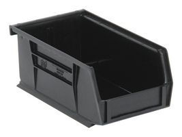 QUANTUM STORAGE QUS220BR Storage Bin, Recycled, Black, 3 " x 7.375 " x 4.125 "