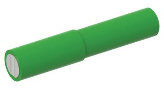 CAL TEST ELECTRONICS CT3878-5 Banana Test Connector, Jack, 12 A, 60 VDC, Nickel Plated Contacts, Green