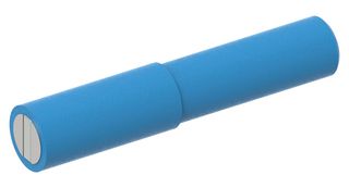 CAL TEST ELECTRONICS CT3878-6 Banana Test Connector, Jack, 12 A, 60 VDC, Nickel Plated Contacts, Blue