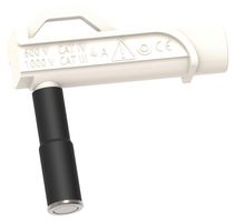 CAL TEST ELECTRONICS CT3883-9 Banana Test Connector, Jack, 4 A, 1 kV, Nickel Plated Contacts, White
