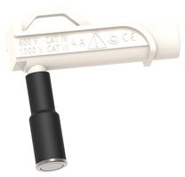 CAL TEST ELECTRONICS CT3884-9 Banana Test Connector, Jack, 4 A, 1 kV, Nickel Plated Contacts, White