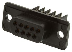 AMP - TE CONNECTIVITY 745201-7 D Sub Connector, DB9, Standard, Receptacle, AMPLIMITE HDE-20 Series, 9 Contacts, DE, IDC / IDT