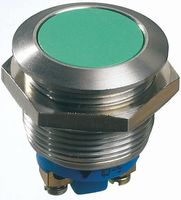 APEM AV1611A800 Vandal Resistant Switch, SPST-NO, Natural, AV Series, Off-On, Non Illuminated, Quick Connect