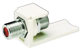 PANDUIT CMFWH RF / Coaxial Adapter, F, Jack, F, Jack, Straight Bulkhead Adapter, 75 ohm
