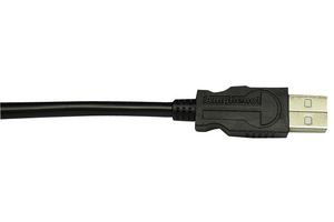 AMPHENOL PCD USB2AA050PUHFFR USB Cable, Type A Plug to Type A Plug, 508 mm, 20 ", USB 2.0, Black