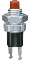 GRAYHILL 23-1 Pushbutton Switch, 23 Series, SPST-NO, Off-(On), Round Plunger, Red