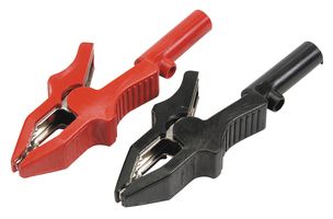 DELTRON COMPONENTS 307-0100 Alligator Clip, 15 mm, 10 A, Black