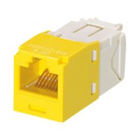 PANDUIT CJ688TGYL Modular Connector, RJ45 Wired Jack, 1 x 1 (Port), 8P8C, Cat6, Cable Mount
