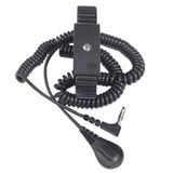 DESCO 91070 Anti Static Wrist Strap, Adjustable, 330.2mm, 6ft Cord, Black, Stud