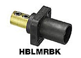 HUBBELL WIRING DEVICES HBLFRR High Power Connector, Plug, 600 VAC, 400 A, Panel Mount, Screw