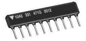VISHAY CSC10A0110K0GPA Fixed Network Resistor, 10 kohm, Bussed, 10 Resistors, SIP, PC Pin, ± 2%