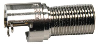 BOMAR INTERCONNECT 861V509ER6 RF / Coaxial Connector, F Coaxial, Straight Jack, Solder, 75 ohm, RG6, RG59, Brass