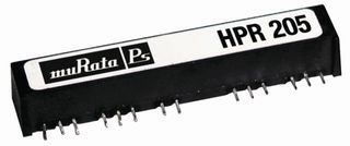 MURATA POWER SOLUTIONS HPR105C Isolated Through Hole DC/DC Converter, ITE, SIP, 1:1, 750 mW, 2 Output, 15 V