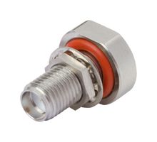 AMPHENOL SV MICROWAVE 2946-6012 RF / Coaxial Connector, SMA Coaxial, Straight Bulkhead Jack, Solder, 50 ohm, T-Flex 405