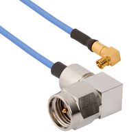 AMPHENOL SV MICROWAVE 7032-7237 RF / Coaxial Cable Assembly, 18GHz, 6 ", 152.4 mm, 0.047" Flexible, SMPM Right Angle Jack