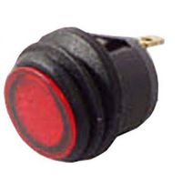 PHILMORE 30-12332 Rocker Switch, On-Off, SPST, Non Illuminated, Press Fit, Red