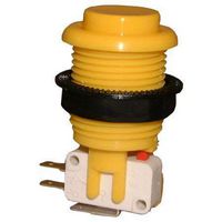 PHILMORE 30-785 Pushbutton Switch, SPDT, Momentary, Round, Yellow