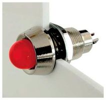 MARL 514-111-75 LED Panel Mount Indicator, Yellow, 110 VAC, 12.7 mm, 9 mA, 50 mcd, IP67