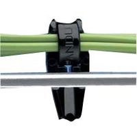 PANDUIT PM2H25-M0 Cable Tie Mount, Weather Resistant, Push Barb, 6.4 mm, Black, Nylon 6.6 (Polyamide 6.6), 7.62 mm