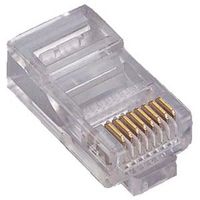MOLEX 43249-8104 Modular Connector, RJ45 Jack, 1 x 1 (Port), 8P8C, Cat3, Cat4, Through Hole Mount