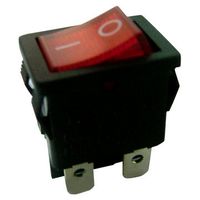 ELECTROSWITCH B127J11ZQ22M Rocker Switch, Non Illuminated, SPDT, (On)-Off-(On), Black, Panel Mount, 6 A