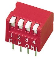MULTICOMP PRO MCDP10 DIP / SIP Switch, Piano Key, 10 Circuits, Piano Key, Through Hole, SPST, 24 V, 25 mA