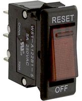 TE CONNECTIVITY - POTTER&BRUMFIELD W51-A122B1-5 Thermal Circuit Breaker, W51 Series, 5 A, 1 Pole, 50 V, 250 V, Panel