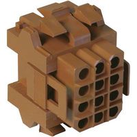 AMP - TE CONNECTIVITY 207017-1. Connector Housing, Metrimate Series, Plug, 12 Positions, 5 mm, Metrimate Square Grid Connectors