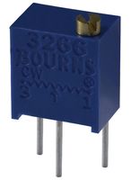 BOURNS 3266W-1-200 Trimmer, Multi Turn, Cermet, Top Adjust, 20 ohm, Through Hole, 12 Turns