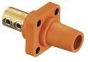 HUBBELL WIRING DEVICES HBLFRW High Power Connector, Plug, 600 VAC, 400 A, Panel Mount, Screw