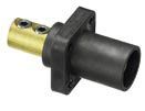 HUBBELL WIRING DEVICES HBLMRBK High Power Connector, Plug, 600 VAC, 400 A, Panel Mount, Screw