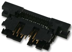 AMP - TE CONNECTIVITY 5111448-4 IDC Connector, IDC Plug, Male, 2.54 mm, 2 Row, 20 Contacts, Cable Mount