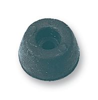 MULTICOMP PRO 18988BLACK Bumper / Feet, Instrument Case, Pack 100, Screw, 11 mm, 22 mm, Round, Black