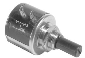 VISHAY 536-1-1-101 Rotary Potentiometer, Wirewound, 100 ohm, 3 Turns, Linear, 2 W, ± 5%, 536 Series
