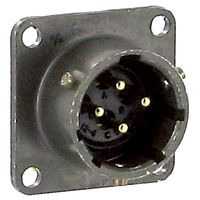 AMPHENOL INDUSTRIAL PT02A-12-4P Circular Connector, PT Series, MIL-DTL-26482 Series I, Box Mount Receptacle, 4 Contacts, Solder Pin