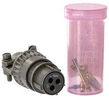 AMPHENOL INDUSTRIAL MS3126F12-3S Circular Connector, MIL-DTL-26482 Series I, MS3126 Series, Straight Plug, 3 Contacts, Crimp Socket
