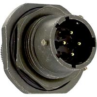 AMPHENOL INDUSTRIAL PT07E-12-4P Circular Connector, PT Series, MIL-DTL-26482 Series I, Jam Nut Receptacle, 4 Contacts, Solder Pin
