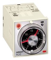 OMRON INDUSTRIAL AUTOMATION H2C-8-AC120-B Motor Timer, Reset, SPDT, 0.2 s to 6 h, 120 Vac
