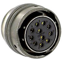 AMPHENOL INDUSTRIAL PT06E-18-11S Circular Connector, PT Series, MIL-DTL-26482 Series I, Straight Plug, 11 Contacts, Solder Socket