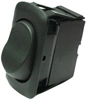 ZF KSF2ANB1BBD Rocker Switch, Non Illuminated, SPST, On-Off, Black, Panel Mount, 16 A