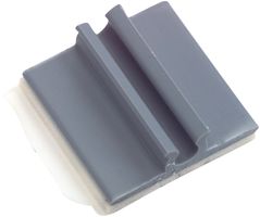 PRO POWER AUC-1 Fastener, Adhesive Backed Cable Clamp, 3.2 mm, PVC (Polyvinylchloride), Grey, 19.1 mm, 19.1 mm