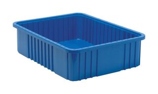 QUANTUM STORAGE DG93060BL Storage Bin, Blue, 6 " x 22.5 " x 17.5 "