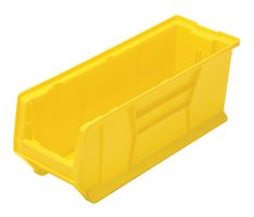 QUANTUM STORAGE QUS951YL Storage Bin, Yellow, 9 " X 8.25 " X 23.875 "