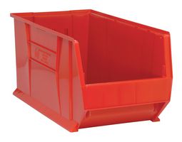 QUANTUM STORAGE QUS976RD Storage Bin, Red, 15 " X 16.5 " X 29.875 "