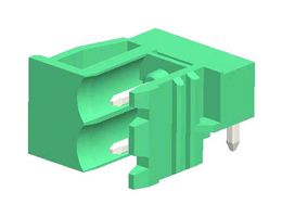 AMPHENOL ANYTEK EU0270510000G Terminal Block, Header, 5 mm, 2 Positions, 20 A, 300 V, Through Hole Right Angle