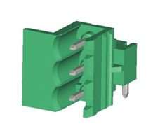 AMPHENOL ANYTEK EU0370510000G Terminal Block, Header, 5 mm, 3 Positions, 20 A, 300 V, Through Hole Right Angle