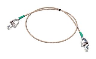 DESCO 14001 Ground Strap, Spring Loaded, Grounding Clamp to Grounding Clamp, 36 ", 914.4 mm