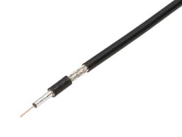 MOLEX 1000631100 Coaxial Cable, Copper Clad Steel, 2.8 mm, 50 ohm, Black