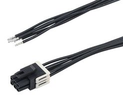 MOLEX 228364-1062 Cable Assembly, Micro-Fit+ Receptacle to Free End, 6 Positions, 3 mm, 2 Row, 150 mm, 5.9 "
